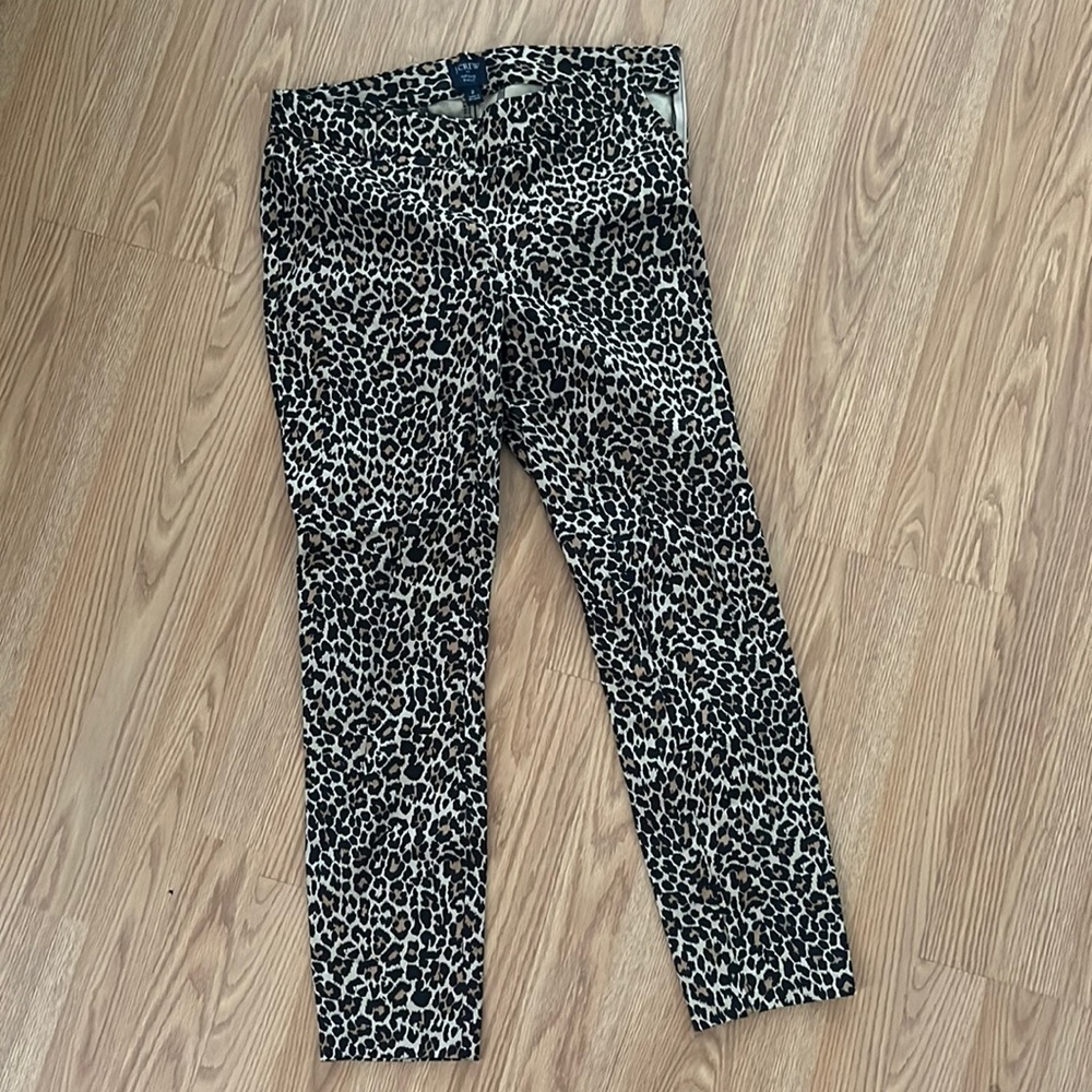 J. Crew Size 2 Winnie Pant in leopard print